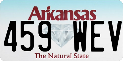 AR license plate 459WEV