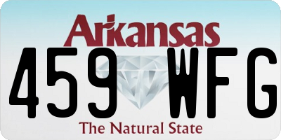 AR license plate 459WFG