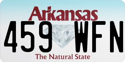 AR license plate 459WFN