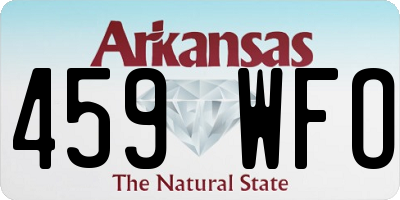 AR license plate 459WFO