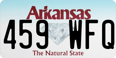 AR license plate 459WFQ