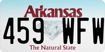 AR license plate 459WFW