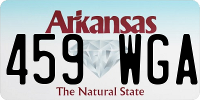 AR license plate 459WGA