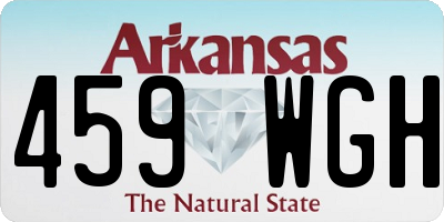 AR license plate 459WGH