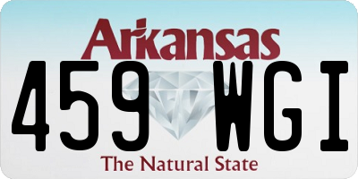 AR license plate 459WGI