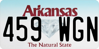 AR license plate 459WGN