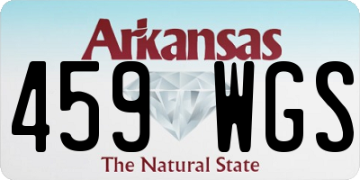 AR license plate 459WGS