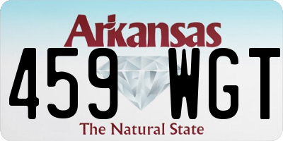 AR license plate 459WGT