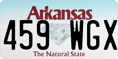 AR license plate 459WGX