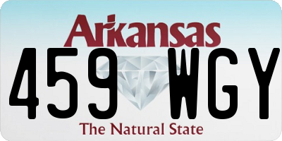 AR license plate 459WGY
