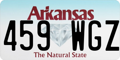 AR license plate 459WGZ