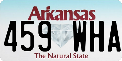 AR license plate 459WHA