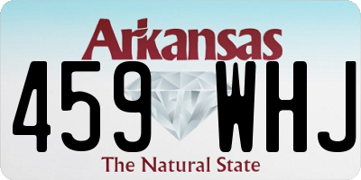 AR license plate 459WHJ