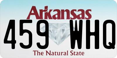 AR license plate 459WHQ