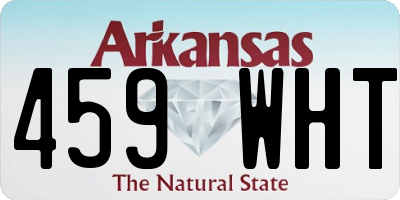 AR license plate 459WHT