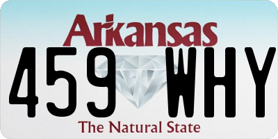AR license plate 459WHY