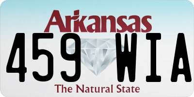 AR license plate 459WIA