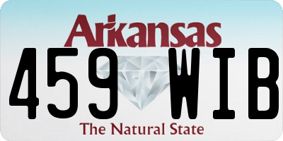 AR license plate 459WIB