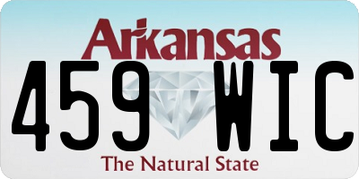 AR license plate 459WIC
