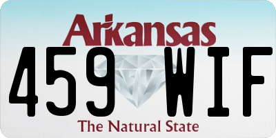AR license plate 459WIF