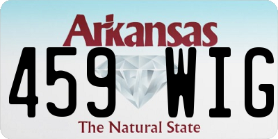 AR license plate 459WIG