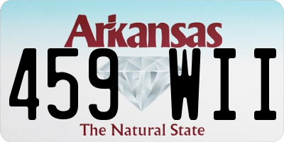 AR license plate 459WII