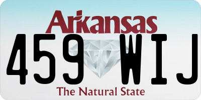 AR license plate 459WIJ