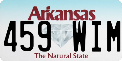AR license plate 459WIM