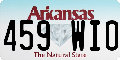 AR license plate 459WIO