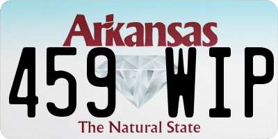 AR license plate 459WIP