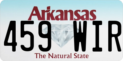 AR license plate 459WIR