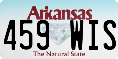 AR license plate 459WIS