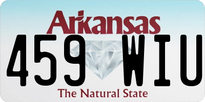 AR license plate 459WIU