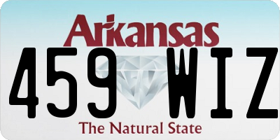 AR license plate 459WIZ
