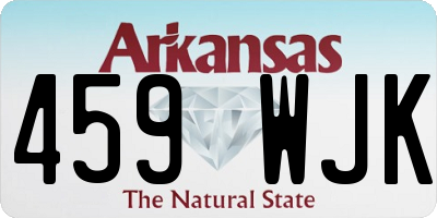 AR license plate 459WJK