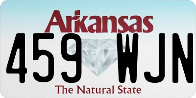 AR license plate 459WJN