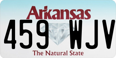 AR license plate 459WJV
