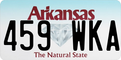 AR license plate 459WKA