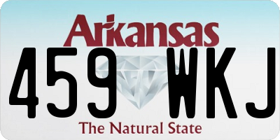 AR license plate 459WKJ