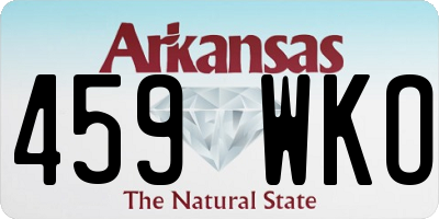 AR license plate 459WKO