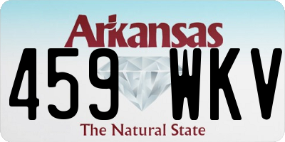 AR license plate 459WKV