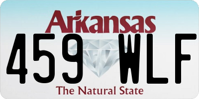 AR license plate 459WLF