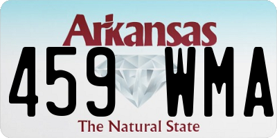 AR license plate 459WMA