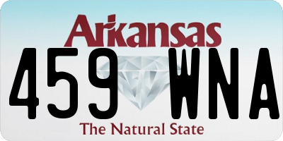 AR license plate 459WNA