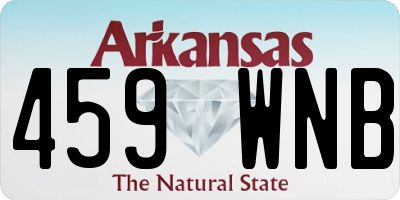 AR license plate 459WNB