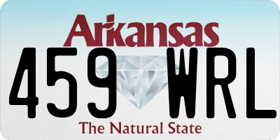 AR license plate 459WRL