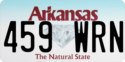 AR license plate 459WRN