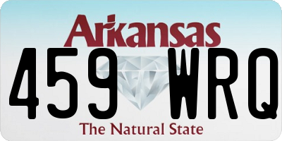 AR license plate 459WRQ