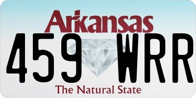 AR license plate 459WRR