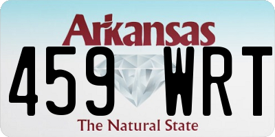 AR license plate 459WRT